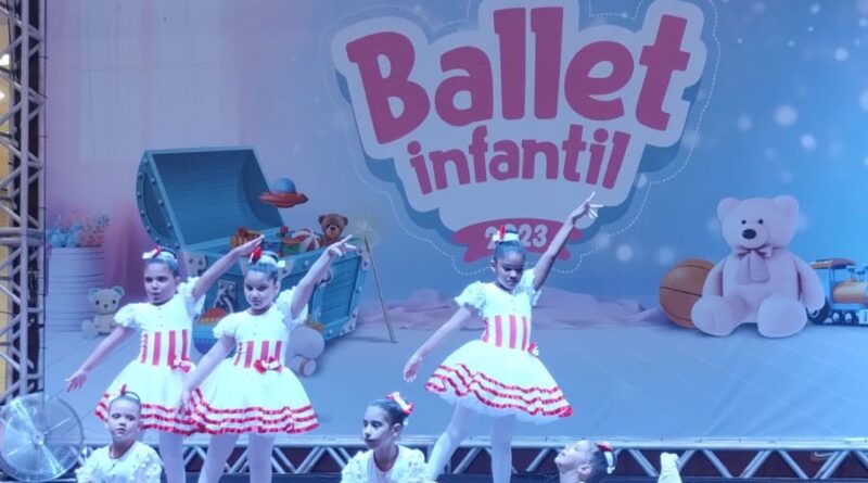 Cerca de 80 crianças dançam em Festival de Ballet Infantil no Shopping Cerrado