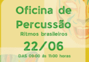Oficina de percussão gratuita para mulheres acontece neste domingo (22) em Goiânia