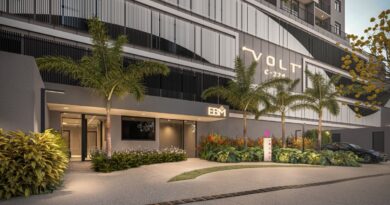 Jardim América recebe residencial compacto altamente tecnológico em frente à praça C-220