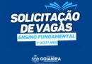 Goianira abre período de solicitação de vagas para o Ensino Fundamental da Rede Municipal de Educação